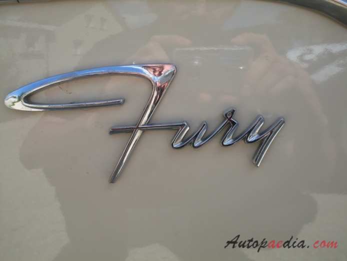 Plymouth Fury 3rd generation 1962-1964 (1963 convertible 2d), side emblem 
