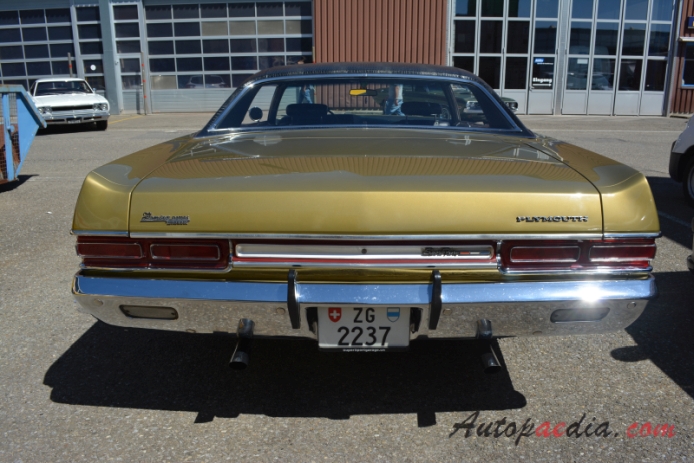 Plymouth Fury 5th generation 1969-1973 (1969 Sport Fury hardtop 2d), rear view