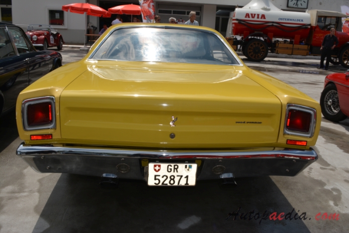 Plymouth Road Runner 1. generacja 1968-1970 (1969 hardtop 2d), tył
