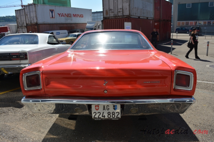 Plymouth Road Runner 1st generation 1968-1970 (1969 hardtop 2d), rear view