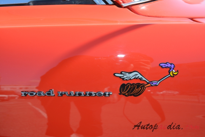 Plymouth Road Runner 1. generacja 1968-1970 (1969 hardtop 2d), emblemat bok 