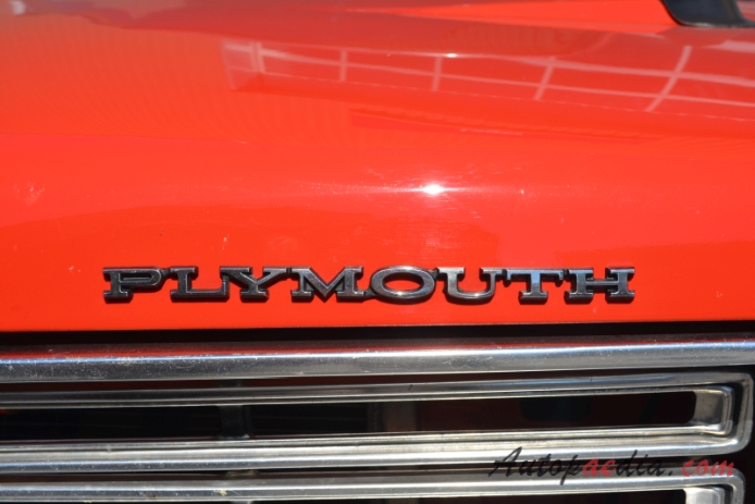Plymouth Road Runner 1. generacja 1968-1970 (1969 hardtop 2d), emblemat tył 