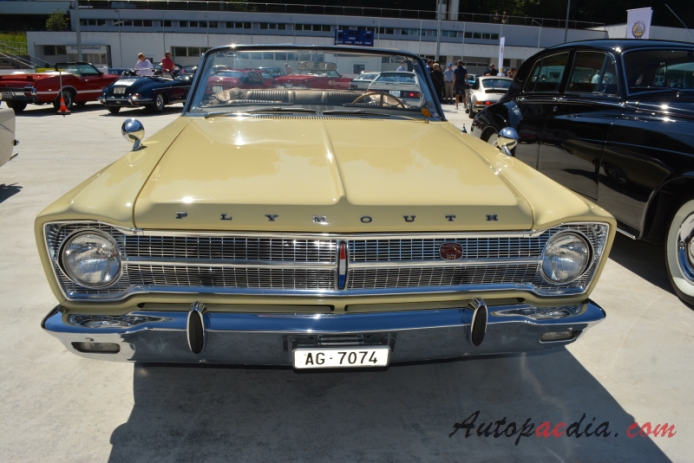 Plymouth Satellite 1st generation 1965-1967 (1965 convertible 2d), front view