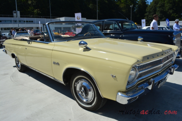 Plymouth Satellite 1st generation 1965-1967 (1965 convertible 2d), right front view