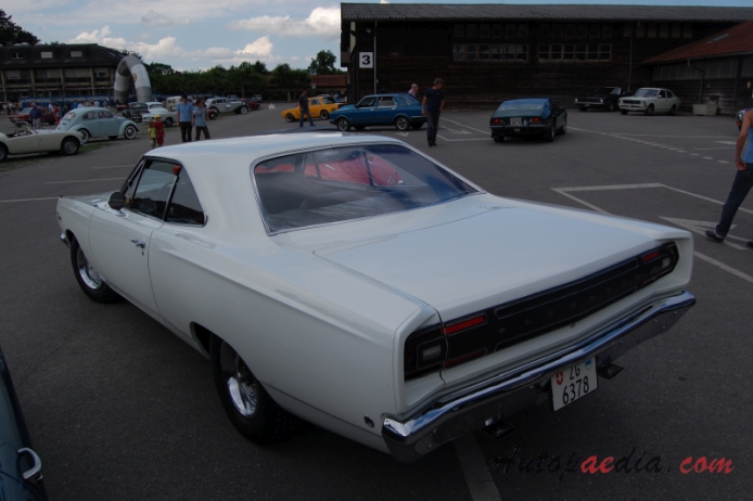Plymouth Satellite 2nd generation 1968-1970 (1968 hardtop 2d),  left rear view