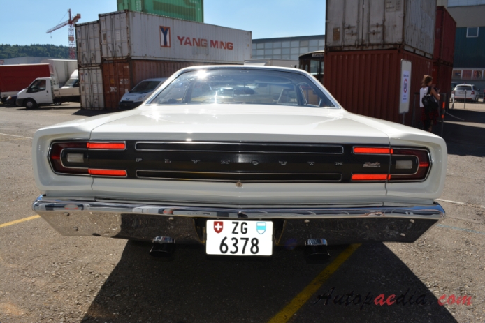 Plymouth Satellite 2nd generation 1968-1970 (1968 hardtop 2d), rear view