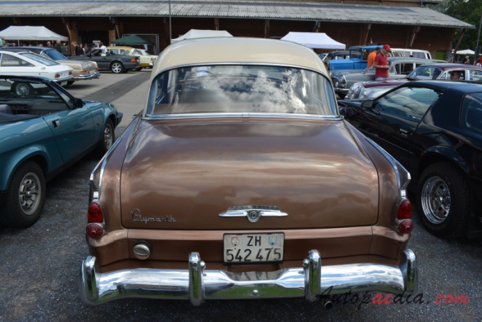 Plymouth Savoy 1st generation 1955-1956 (1954 sedan 4d), rear view