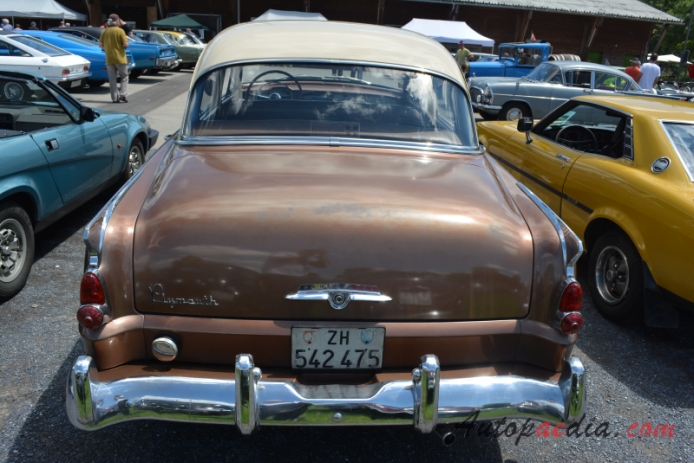 Plymouth Savoy 1st generation 1955-1956 (1954 sedan 4d), rear view