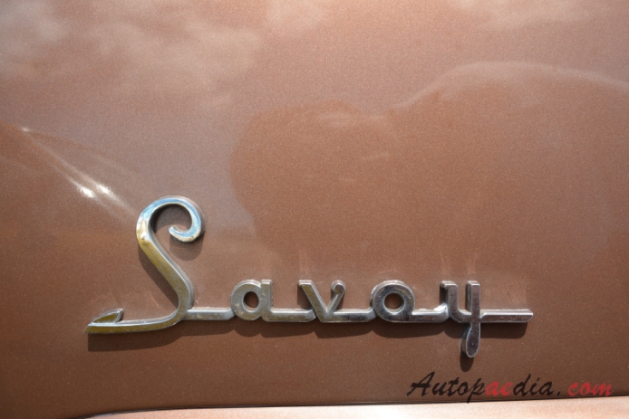 Plymouth Savoy 1. generacja 1955-1956 (1954 sedan 4d), emblemat bok 