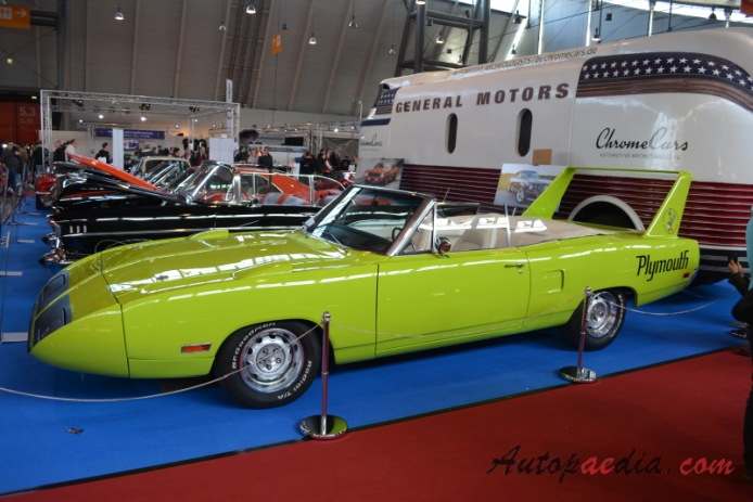 Plymouth Superbird-1970 (convertible 2d), left side view