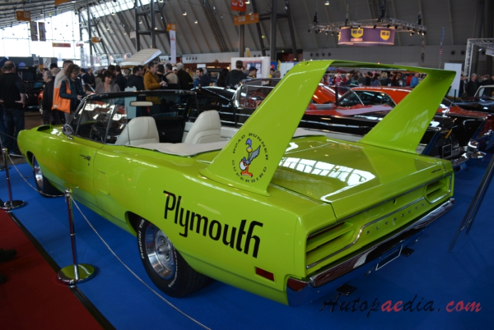 Plymouth Superbird-1970 (convertible 2d),  left rear view