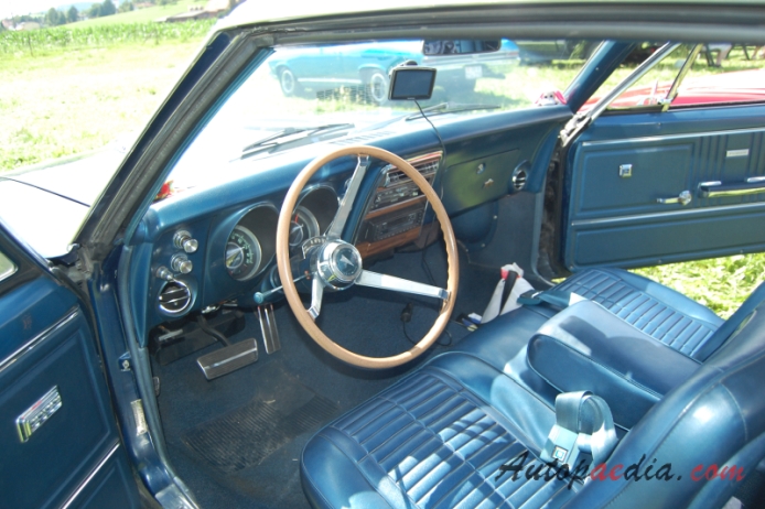 Pontiac Firebird 1. generacja 1967-1969 (1967 Coupé 2d), wnętrze