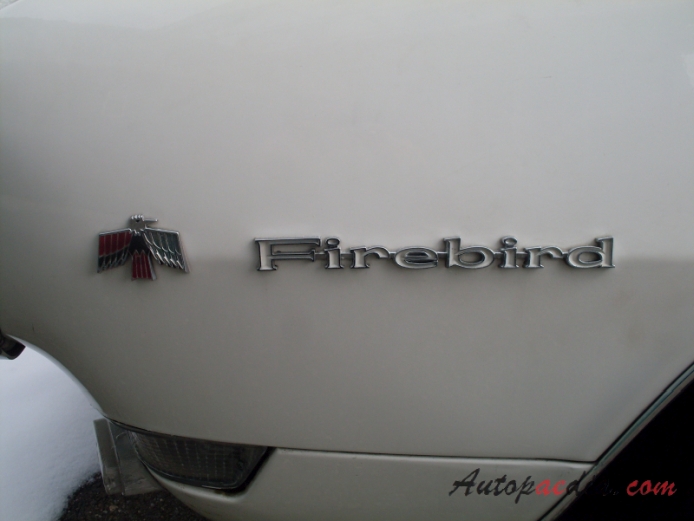Pontiac Firebird 1. generacja 1967-1969 (1968 cabriolet 2d), emblemat bok 