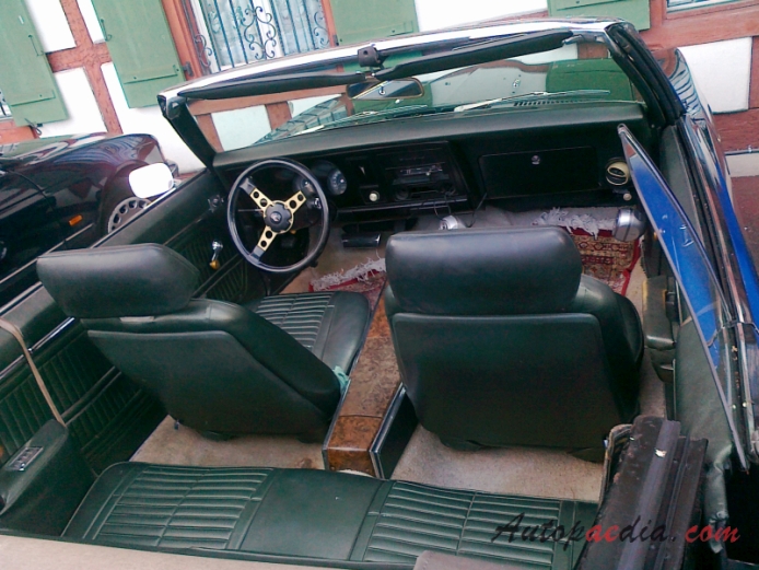Pontiac Firebird 1. generacja 1967-1969 (1969 cabriolet 2d), wnętrze