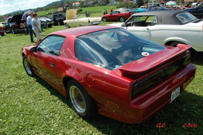 Pontiac Firebird 3rd generation 1982-1992 (1987-1989 GTA Coupé 2d),  left rear view