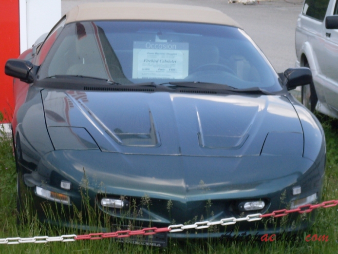 Pontiac Firebird 4th generation 1993-2002 (1998 cabriolet 2d), front view