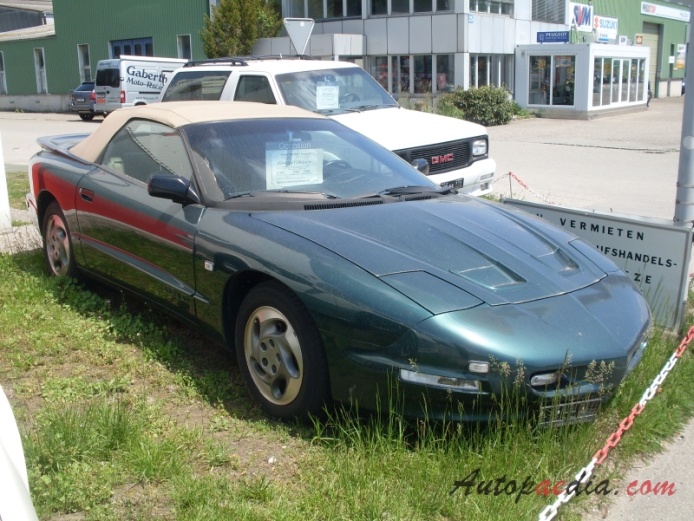 Pontiac Firebird 4th generation 1993-2002 (1998 cabriolet 2d), right front view