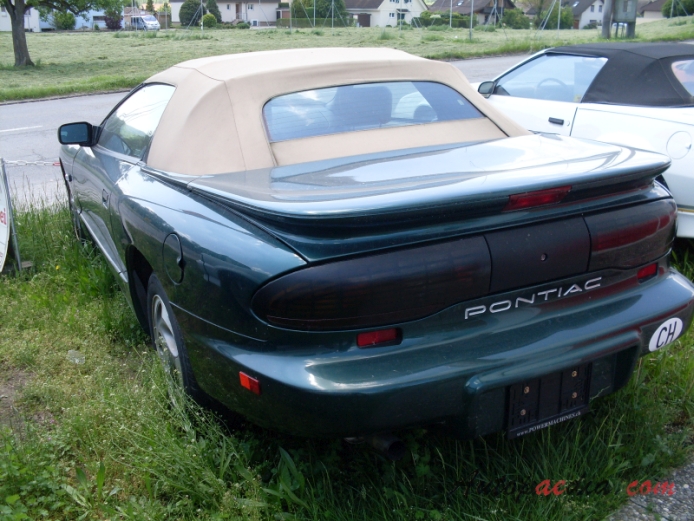 Pontiac Firebird 4. generacja 1993-2002 (1998 cabriolet 2d), lewy tył