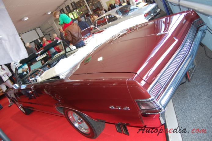 Pontiac GTO 1st generation 1964-1967 (1965 Tempest GTO convertible 2d),  left rear view