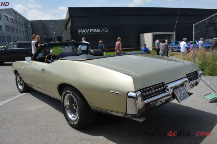 Pontiac GTO 2nd generation 1968-1973 (1969 convertible 2d),  left rear view