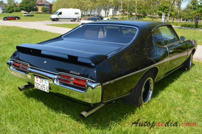 Pontiac GTO 2. generacja 1968-1973 (1969 Coupé 2d), prawy tył