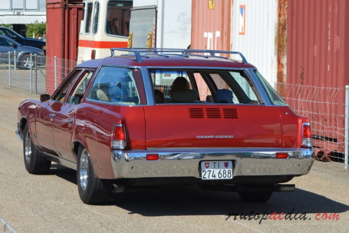 Pontiac Grand Safari 1st generation 1971-1976 (1971 station wagon 5d),  left rear view