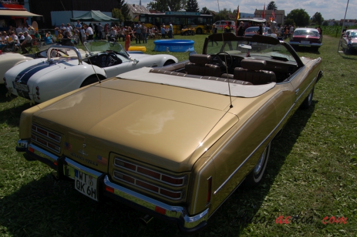 Pontiac Grand Ville 1. generacja 1971-1972 (1972 convertible 2d), prawy tył
