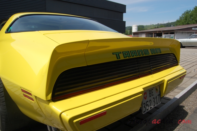 Pontiac Trans Am 2nd generation 1970-1981 (1979-1981 Trans Am Targa-top 4.9 Turbo Coupé 2d), rear view