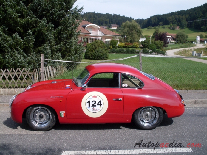 Porsche 356 1948-1965 (1953 Coupé), lewy bok
