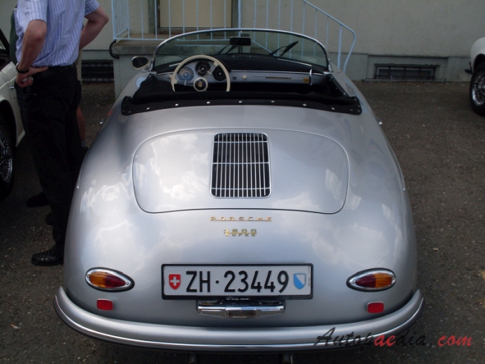Porsche 356 1948-1965 (1955-1958 356A 1600 Super Speedster), rear view