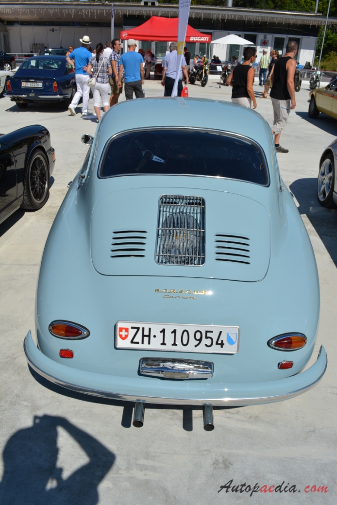 Porsche 356 1948-1965 (1955-1958 Carrera), rear view
