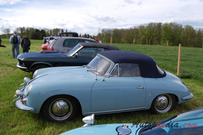 Porsche 356 1948-1965 (1957-1959 356A typ 2 Cabriolet), lewy bok