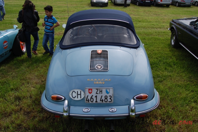 Porsche 356 1948-1965 (1957-1959 356A type 2 Cabriolet), rear view