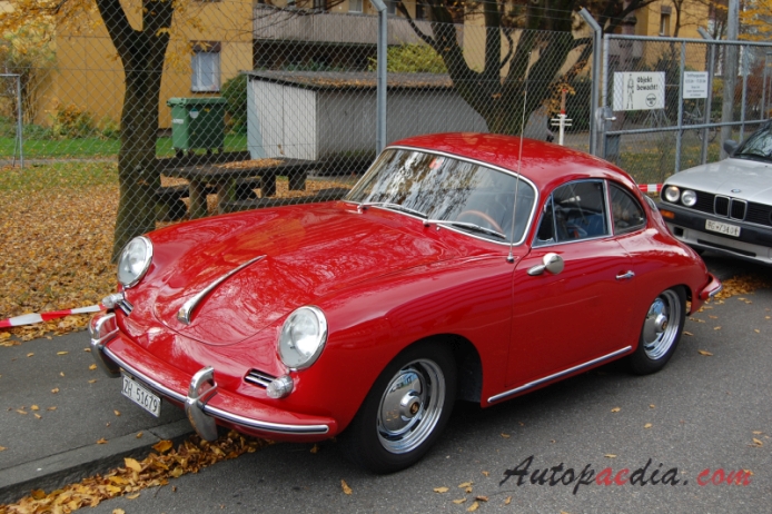 Porsche 356 1948-1965 (1961-1963 356B Coupé 60), lewy przód