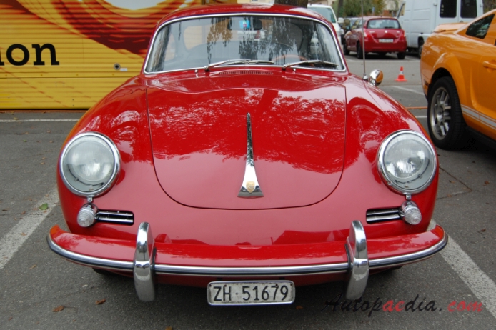 Porsche 356 1948-1965 (1961-1963 356B Coupé 60), przód