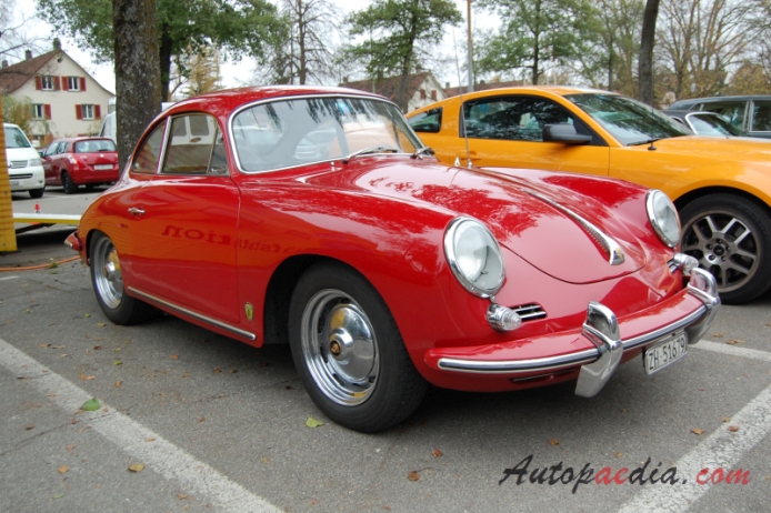 Porsche 356 1948-1965 (1961-1963 356B Coupé 60), prawy przód