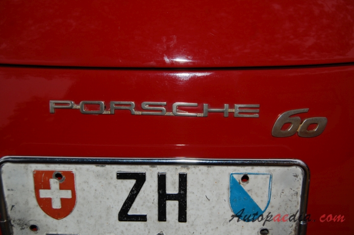 Porsche 356 1948-1965 (1961-1963 356B Coupé 60), emblemat tył 