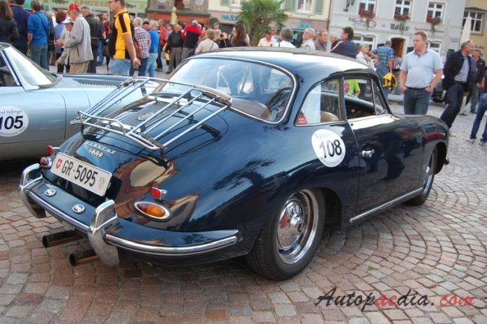 Porsche 356 1948-1965 (1961 1600 Super Karmann Coupé), prawy tył