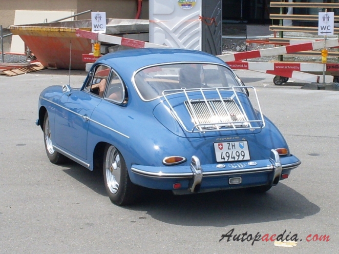 Porsche 356 1948-1965 (1963-1965 356C Coupé),  left rear view