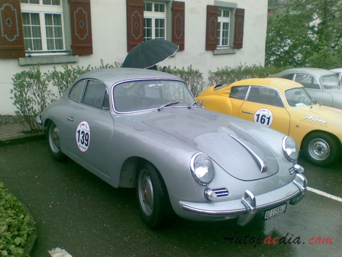 Porsche 356 1948-1965 (1963 356C Coupé), right front view