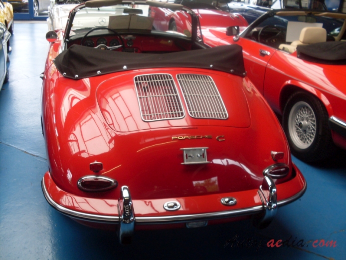 Porsche 356 1948-1965 (1964 356C Cabriolet), tył