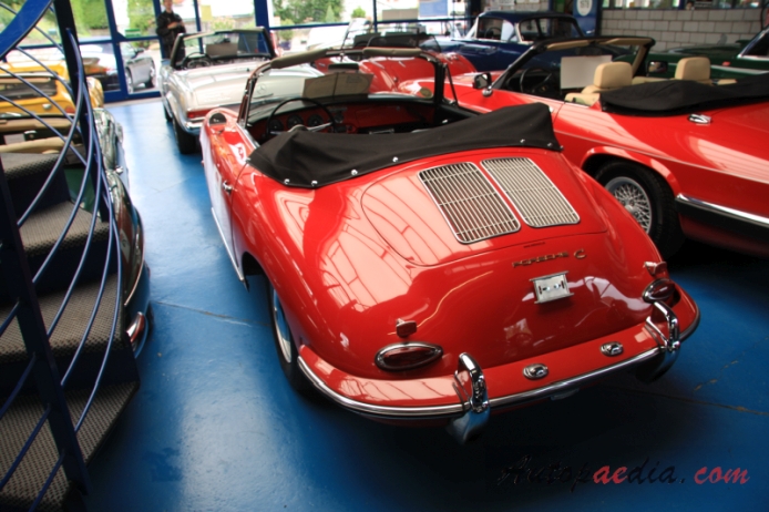 Porsche 356 1948-1965 (1964 356C Cabriolet), prawy tył