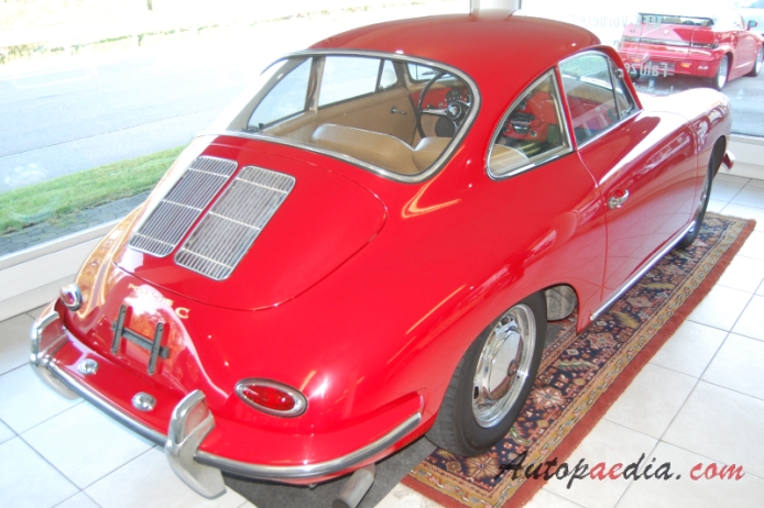 Porsche 356 1948-1965 (1964 356C Coupé), prawy tył