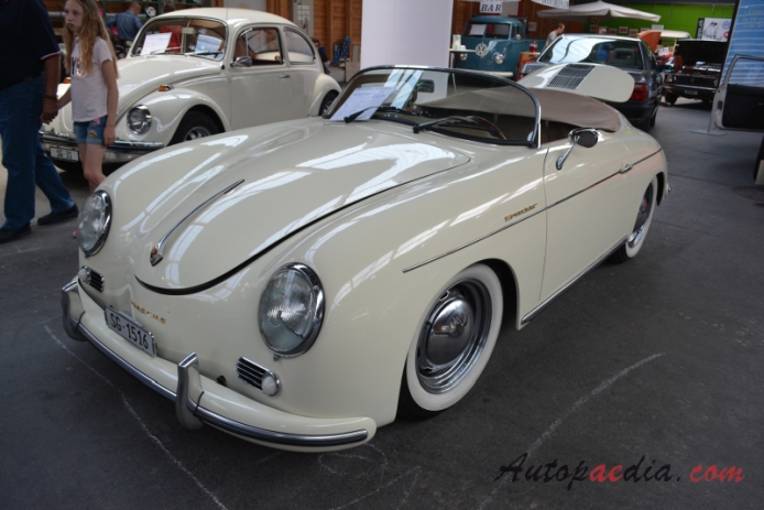 Porsche 356 1948-1965 (1964 VW Speedster replica Porsche 1600 Super), left front view