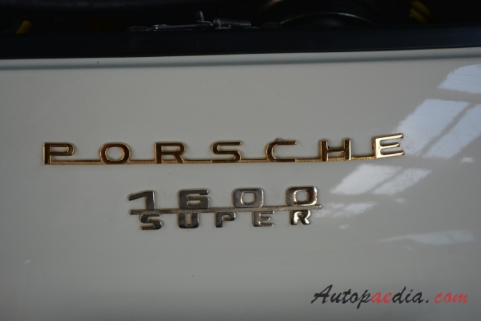 Porsche 356 1948-1965 (1964 VW Speedster replika Porsche 1600 Super), emblemat tył 