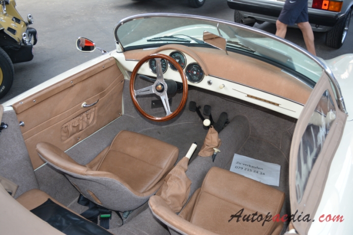 Porsche 356 1948-1965 (1964 VW Speedster replika Porsche 1600 Super), wnętrze