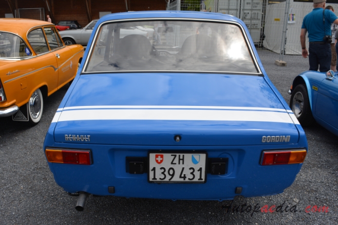 Renault 12 1969-1980 (1970-1974 Gordini saloon 4d), tył