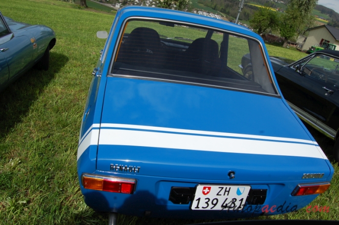 Renault 12 1969-1980 (1970-1974 Gordini saloon 4d), rear view
