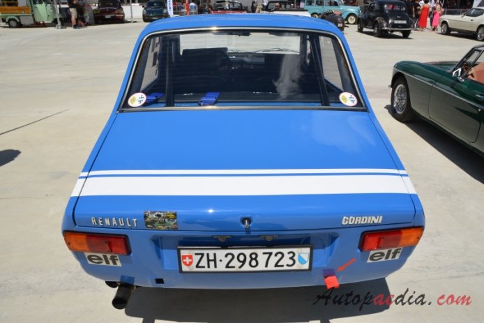 Renault 12 1969-1980 (1972 Renault 12 Gordini saloon 4d), tył