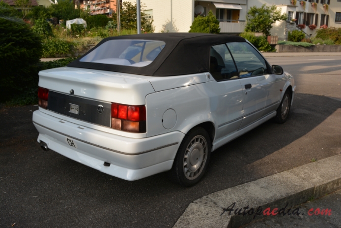 Renault 19 1988-1996 (1992 Phase I 16S/16V cabriolet 2d), right rear view
